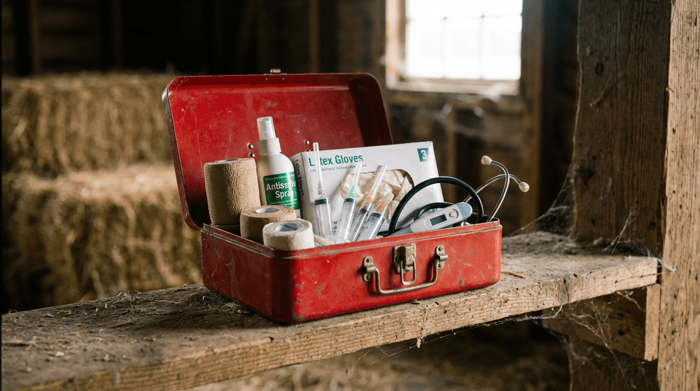 Farm Animal First Aid: Emergency Response Guide for Cattle, Horses, Goats & Sheep